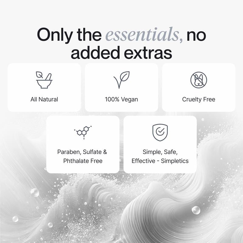 Simpletics Sea Salt Spray | Texturizing Haircare for Fluffy, Voluminous Hair | Phthalate, Paraben & Sulfate-Free | 5 Simple Ingredients | Lightweight Hold & Natural Texture | 8Oz